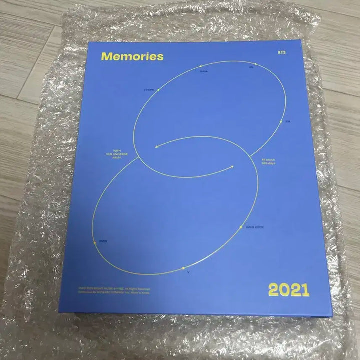 BTS 방탄소년단 2021 메모리즈 DVD 새상품 + 윤기 슈가 포토카드