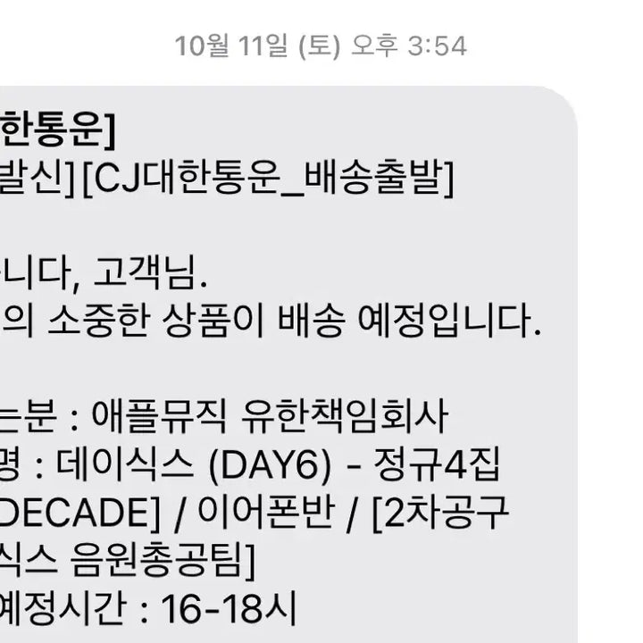 데이식스 The DECADE 이어폰반 인이어 성진