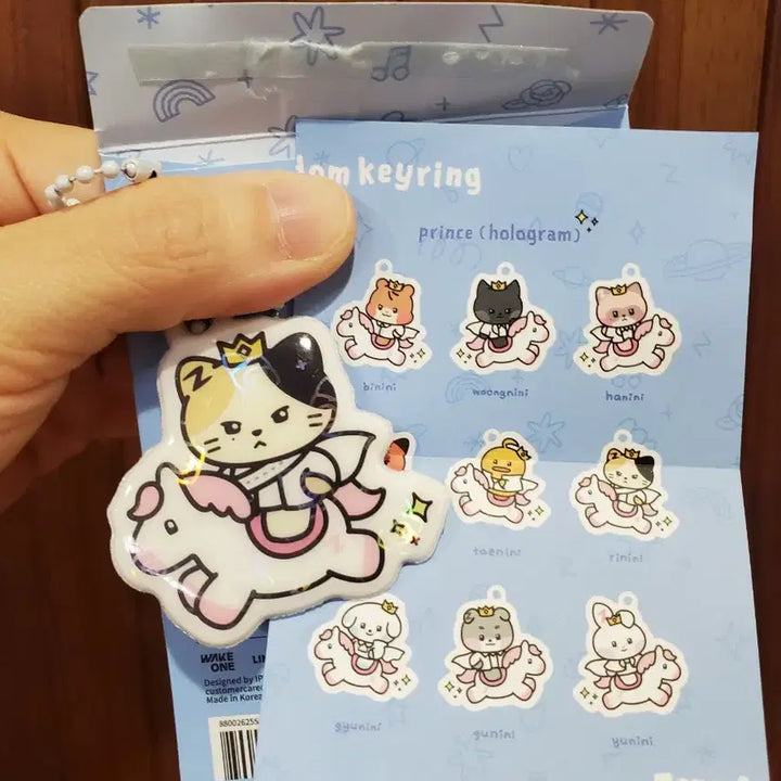 리니니 ZEROBASEONE 제로니 PVC 랜덤 키링