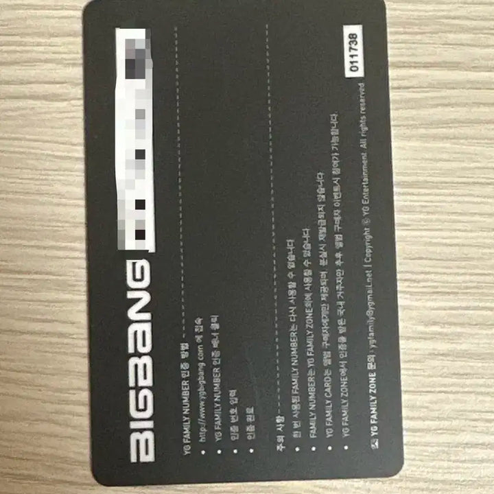 빅뱅 대성 스페셜 에디션 포카 yg패밀리카드