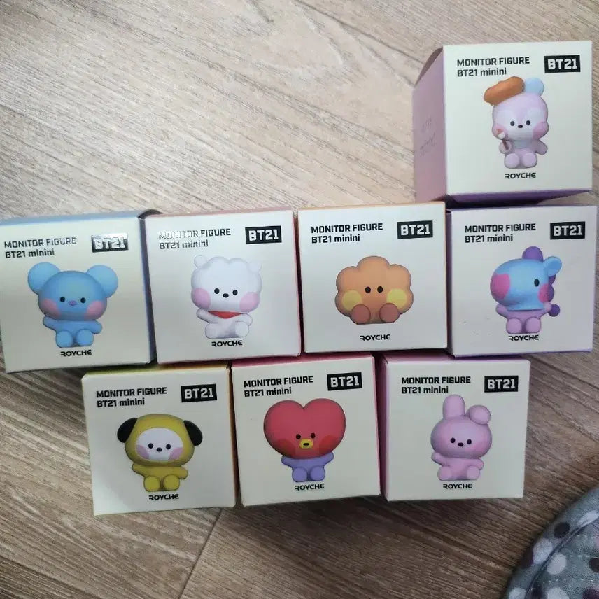 BT21 미니니 모니터 피규어 풀세트