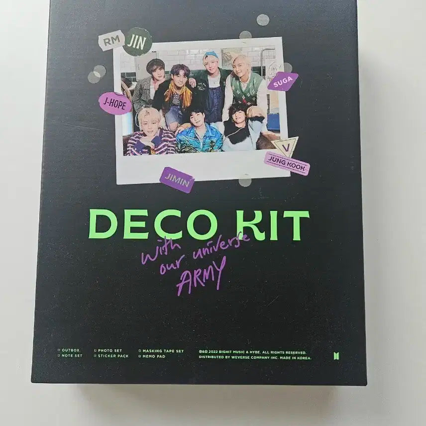 방탄소년단 데코 키트 BTS Deco Kit 정국 포토카드
