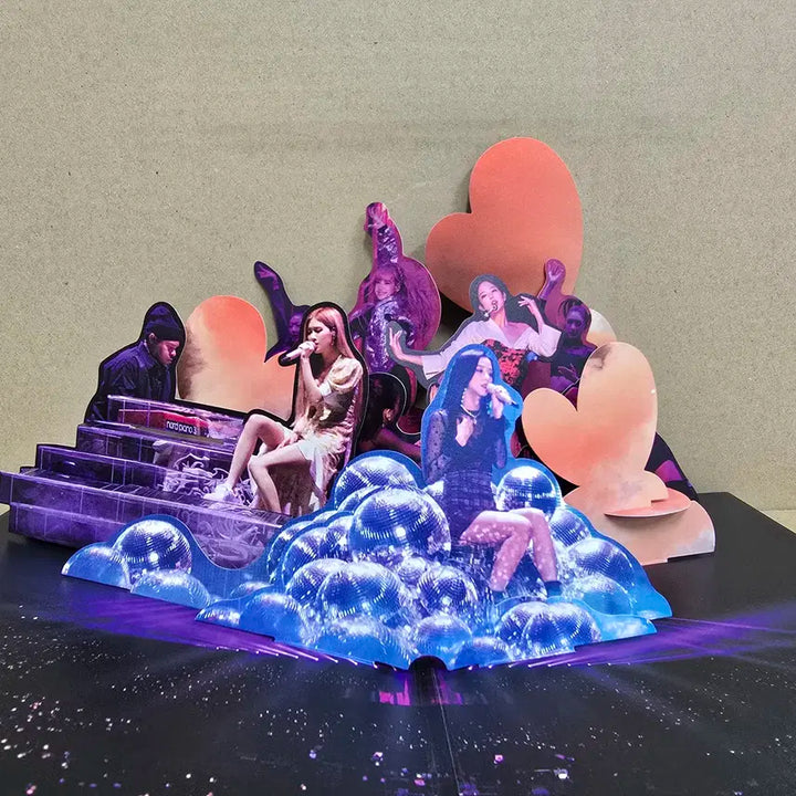 [블랙핑크] 팝업 카드 타입 1 + 포토 스탠드 / 공식 굿즈