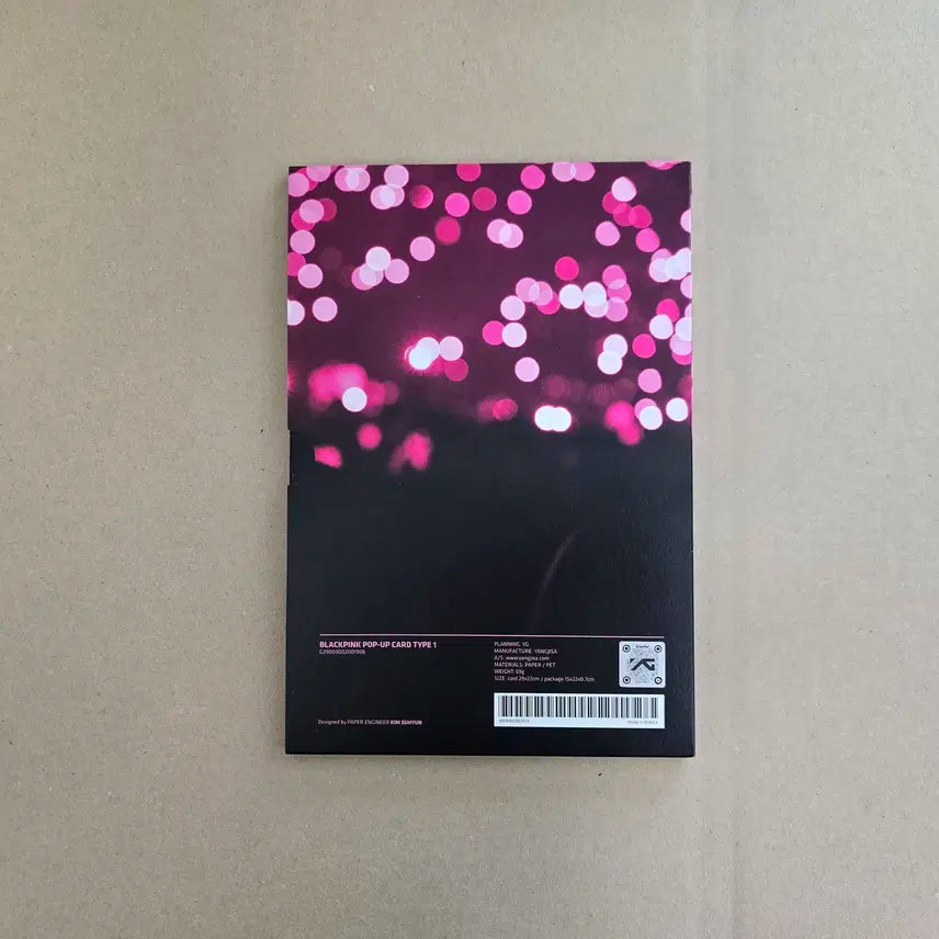 [블랙핑크] 팝업 카드 타입 1 + 포토 스탠드 / 공식 굿즈