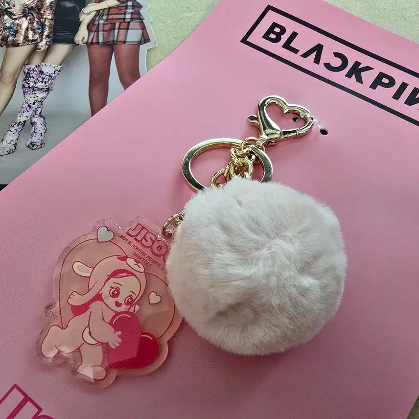 [블랙핑크] 지수 JISOO 캐릭터 키링 + 포토 스탠드 / 공식 굿즈