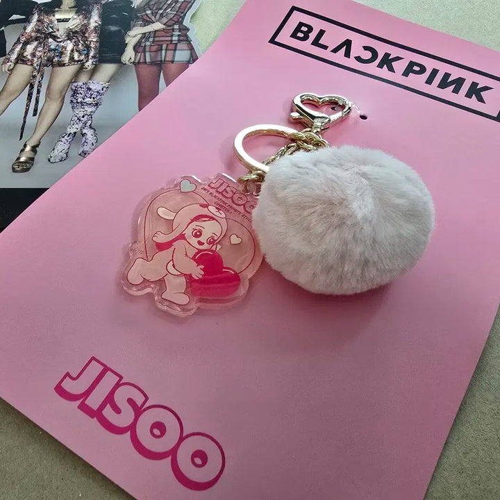[블랙핑크] 지수 JISOO 캐릭터 키링 + 포토 스탠드 / 공식 굿즈