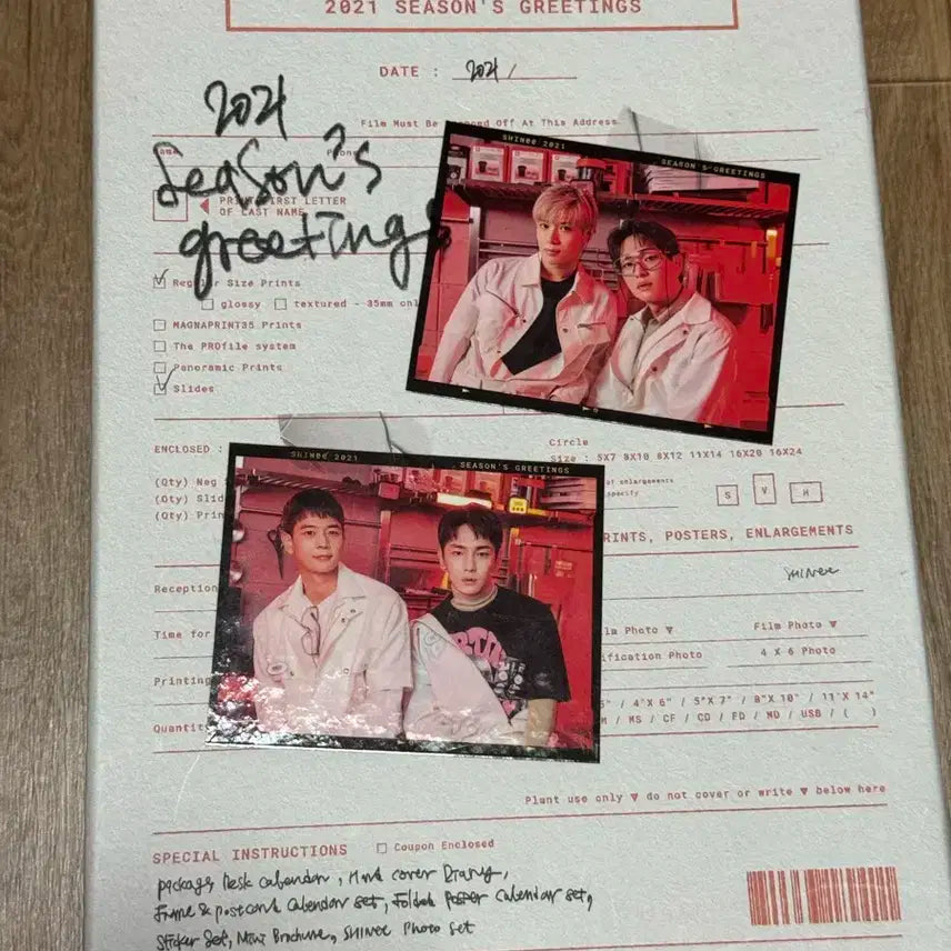 샤이니 시즌그린팅 시그 일괄