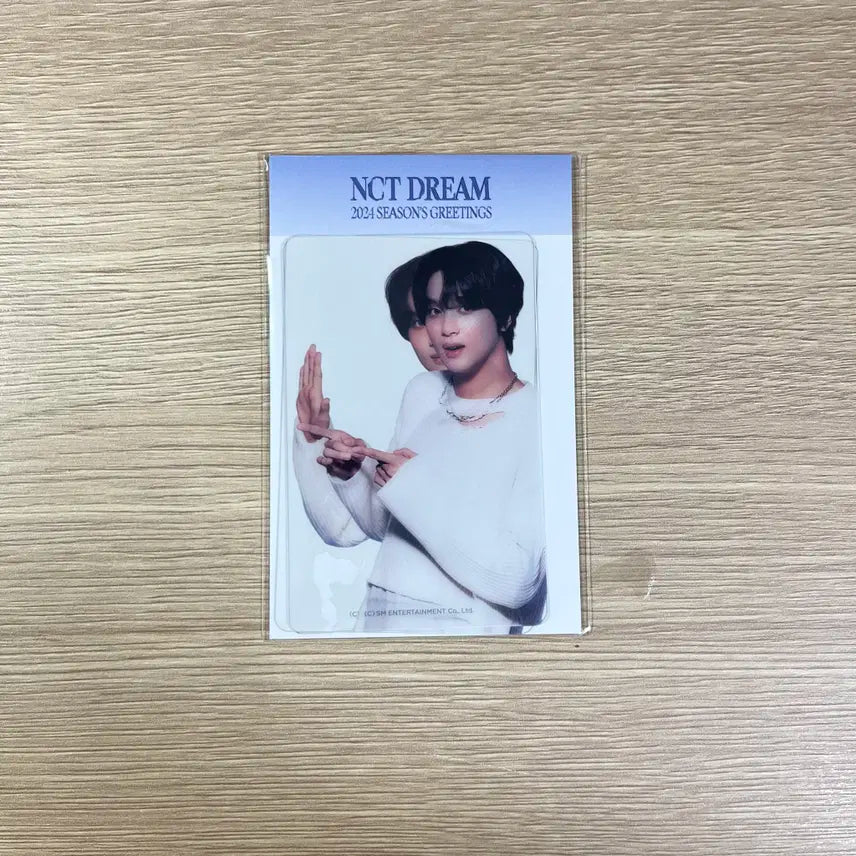 2024 시즌그리팅 시그 엔시티드림 해찬 클리어 포토카드 미개봉 새상품