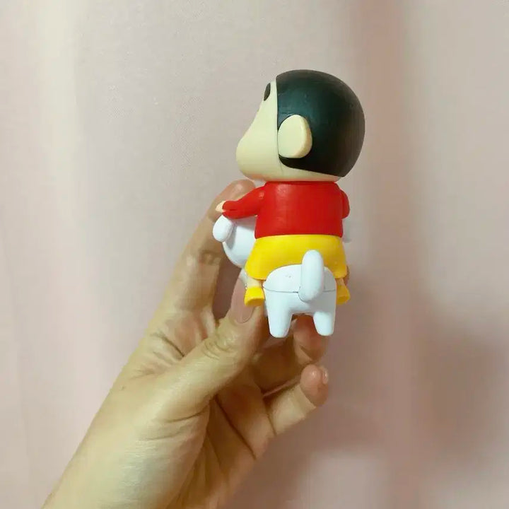 흰둥이 타고 있는 짱규 피규어