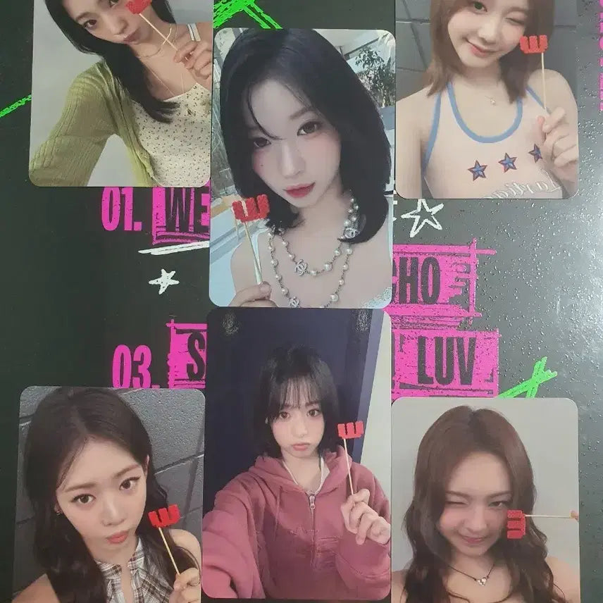 베이비몬스터 신세계 강남 팝업 W버전 6종포카세트