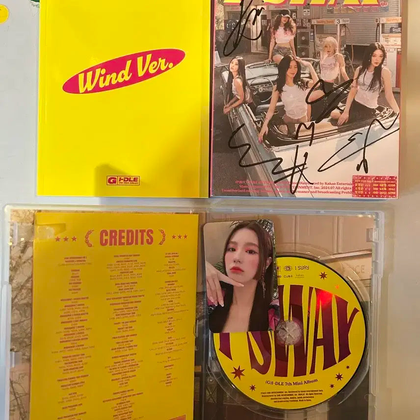 (비매)여자 아이들 i-dle g-idle 친필 앨범 싸인 앨범 사인 앨