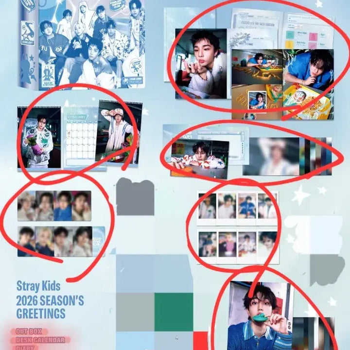 스트레이키즈 스키즈  2026 시즌 그리팅 일괄 양도 시그