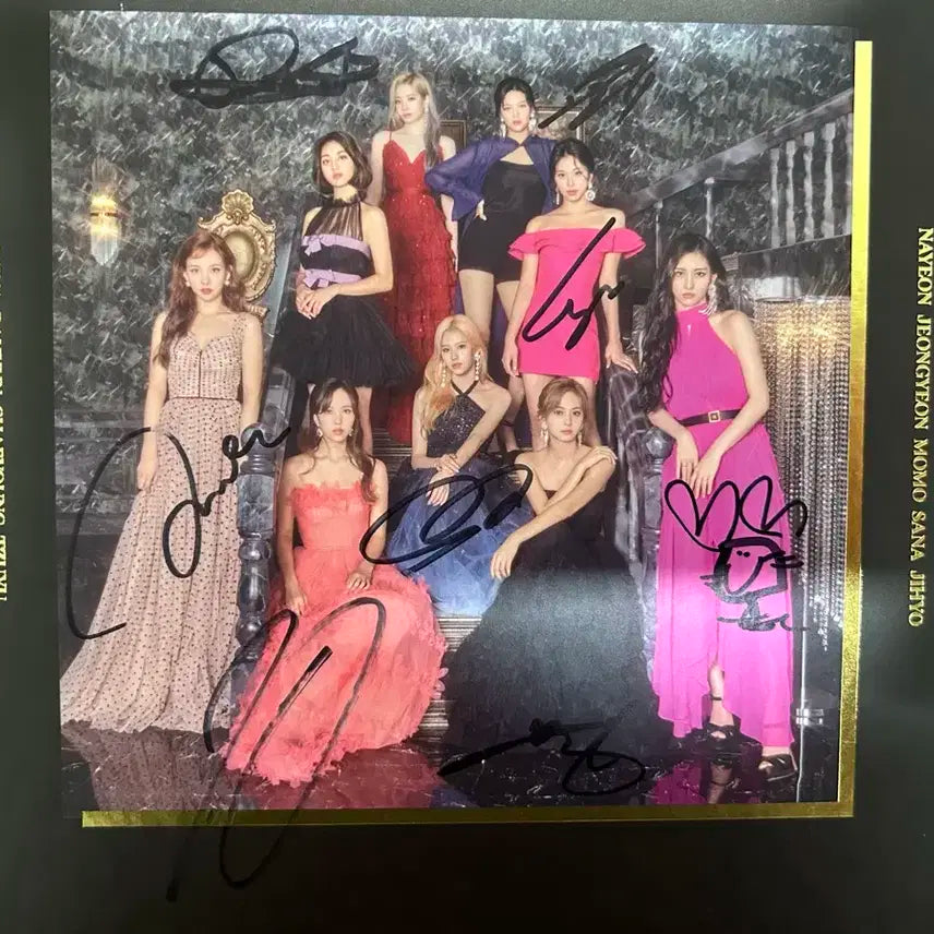 (비매)트와이스 친필 메시지 싸인 앨범 사인 앨범