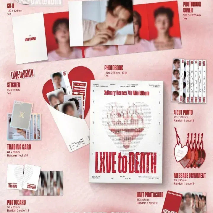 엑스디너리 히어로즈  LXVE to DEATH 미개봉 앨범
