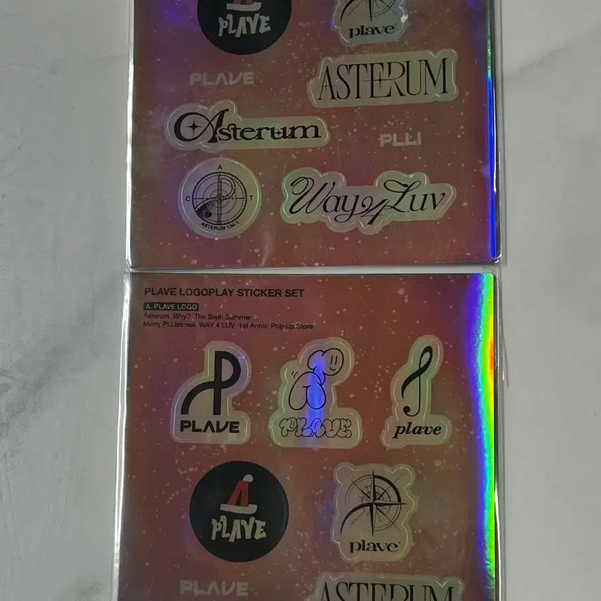 플레이브 스티커 3종(육여름,W4L,PUTV) 일괄 판매