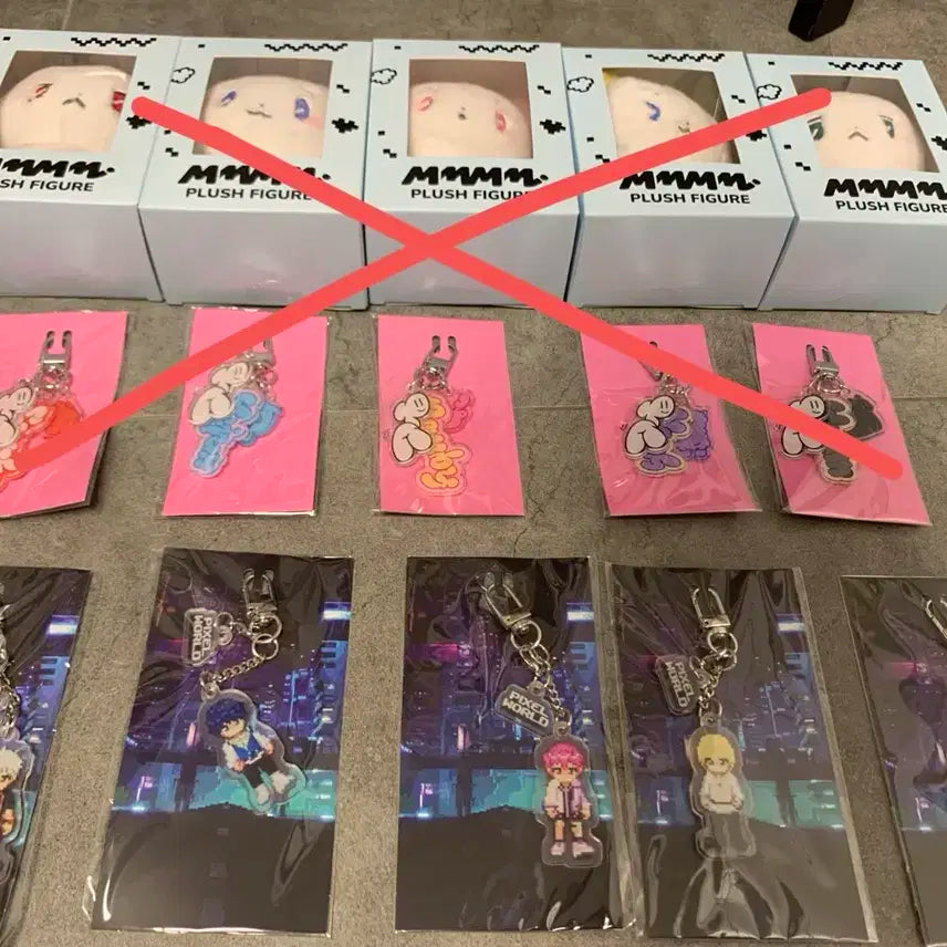 [미개봉] 플레이브 픽셀월드 키링 일괄