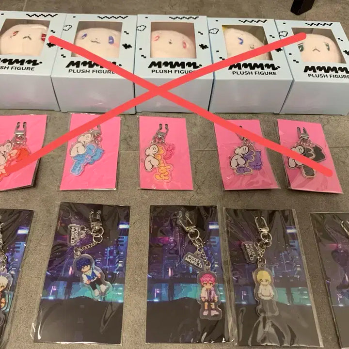 [미개봉] 플레이브 픽셀월드 키링 일괄