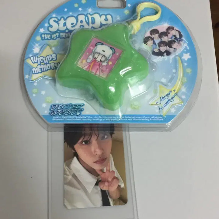 엔시티위시 사쿠야 스테디 키링 앨범 A타입 nfc 미사용 위츄 카메라