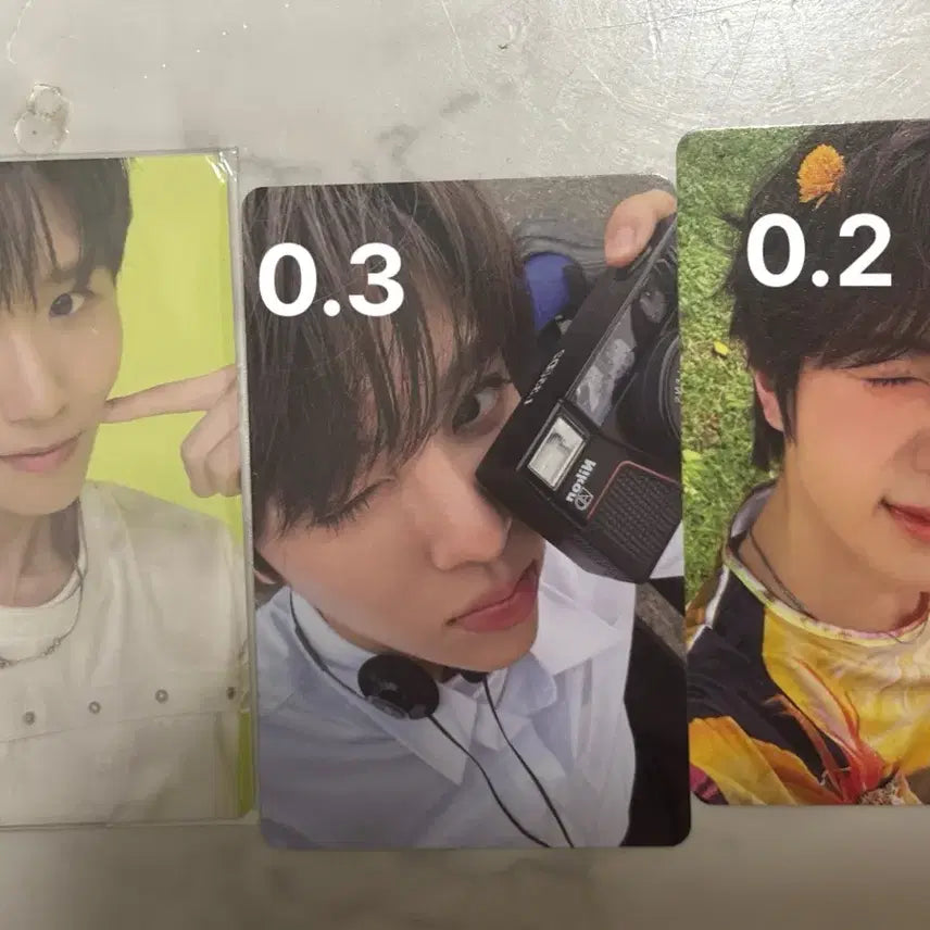 엔시티 위시 컬러 시온 료 재희 포카 양도