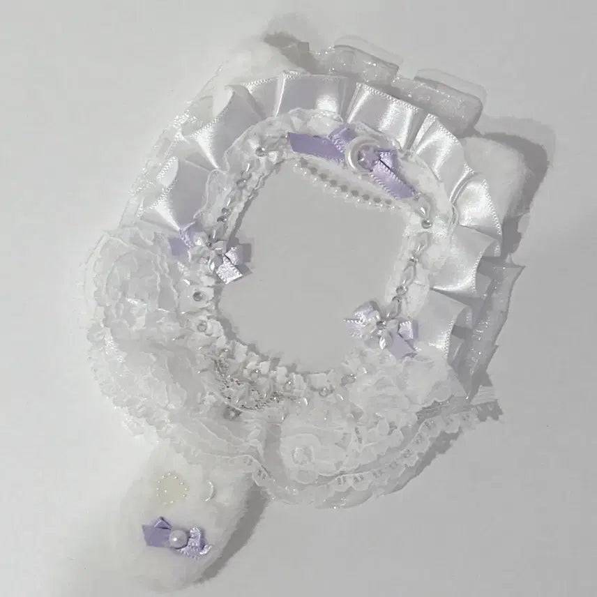 (새상품) 웨딩 고양이 레이스탑꾸 레이스탑로더 포카 포토카드 포카홀더