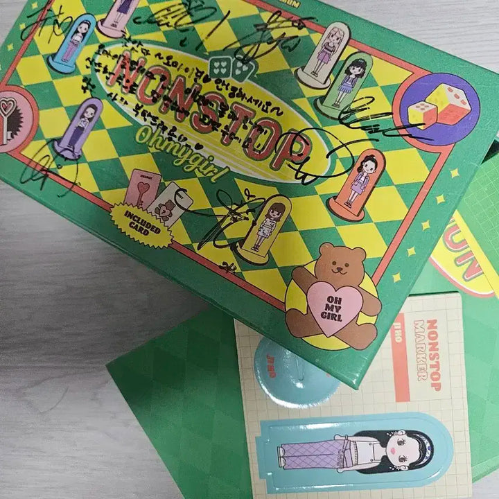 오마이걸 7집 nonstop 싸인 멘트 비매 앨범