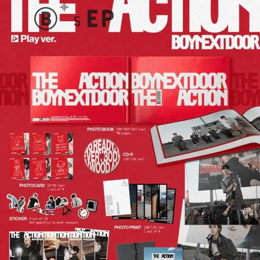 보넥도 The Action Play ver앨범 포스터 + 스티커