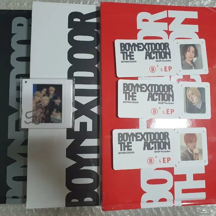 보이넥스트도어 미개봉앨범 3종 포토티켓 3종 필름 마운트 키링