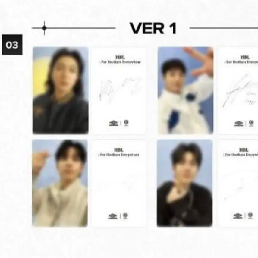 데이식스 엄브로 포카 ver.1 세트 일괄