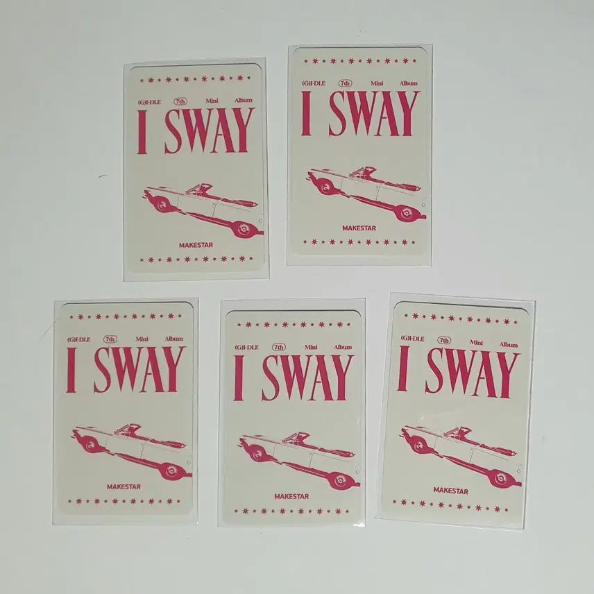 (여자)아이들 I SWAY 메이크스타 특전포카 일괄