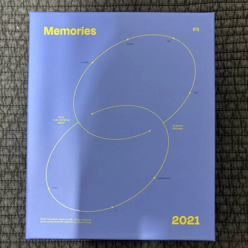 방탄소년단 BTS 2021 메모리즈 블루레이 Memories