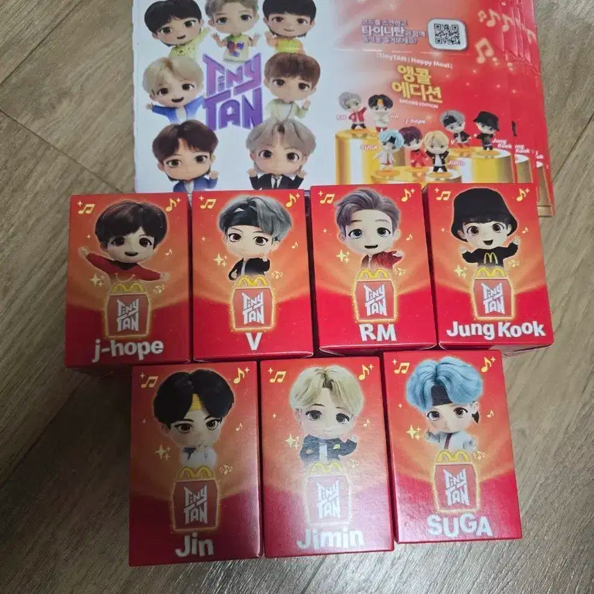 BTS. 맥도날드 해피밀 타이니탄 피규어 세ㄸ