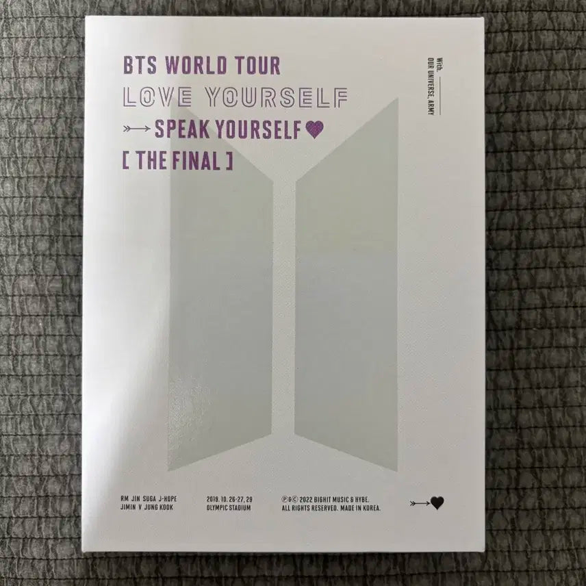 방탄소년단 BTS 서울 럽셀스픽콘 DVD
