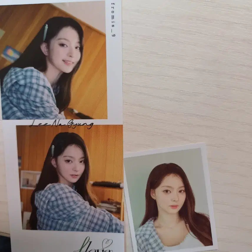 프로미스나인 이나경 한국첫콘특별포카+멤버십포카+미니증사+미니사진