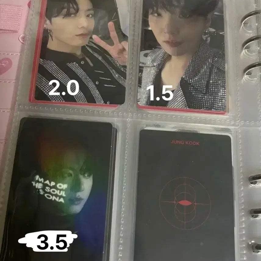 방탄소년단 정국슈가 맵솔 포토북 포카