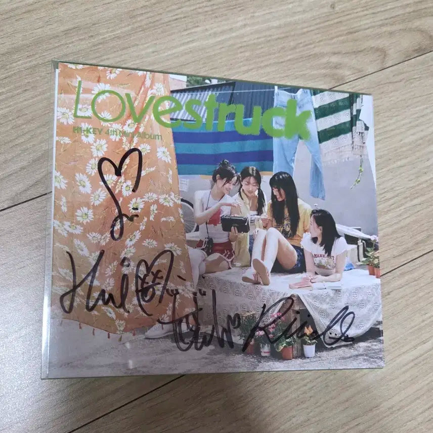 하이키 Hikey lovestruck 친필싸인 포카 비매앨범