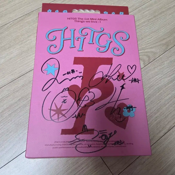힛지스 HITGS 1집 친필싸인 포카 비매앨범 kpop