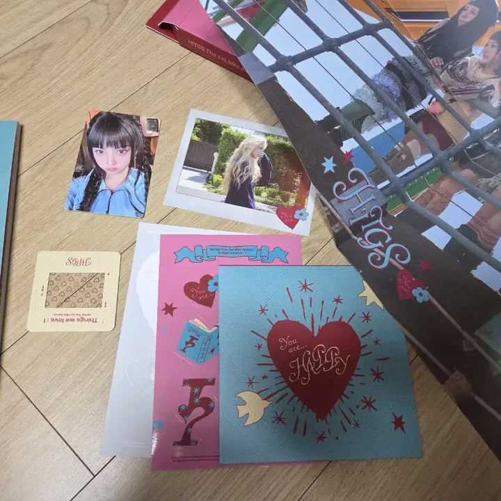 힛지스 HITGS 1집 친필싸인 포카 비매앨범 kpop