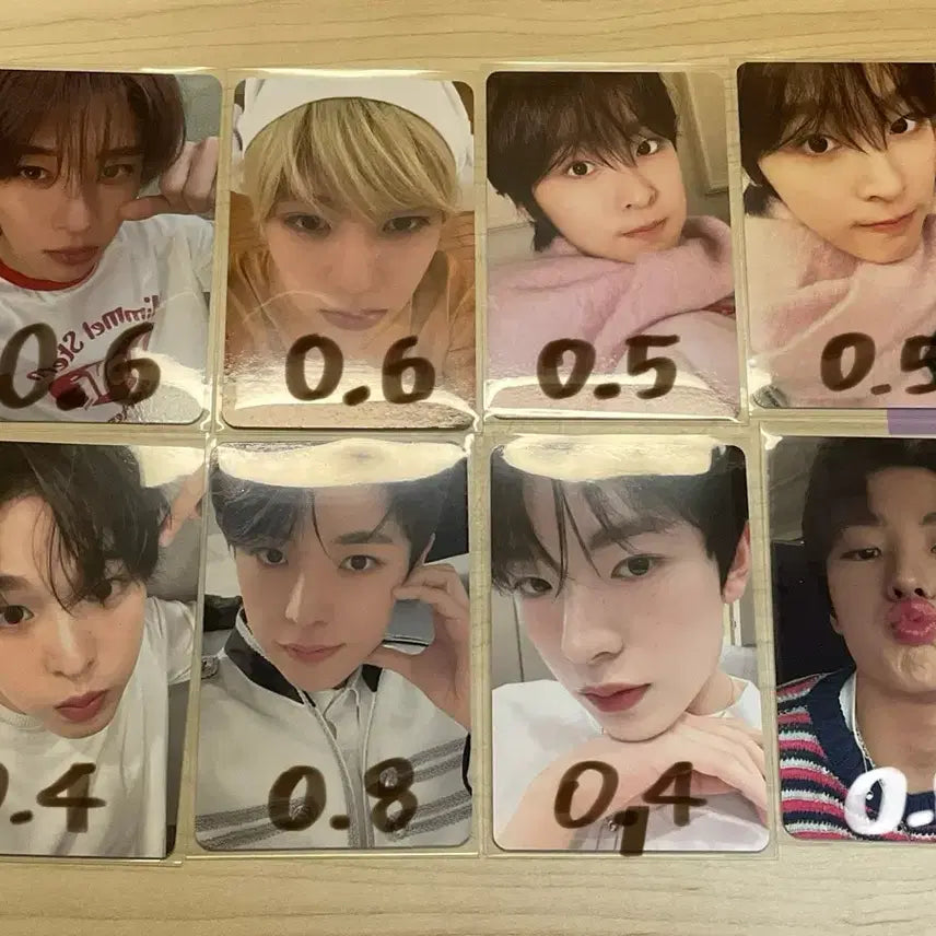 엔시티위시 포카 판매 럭드핑크크리스마스시그트레카뽀뽀유우시