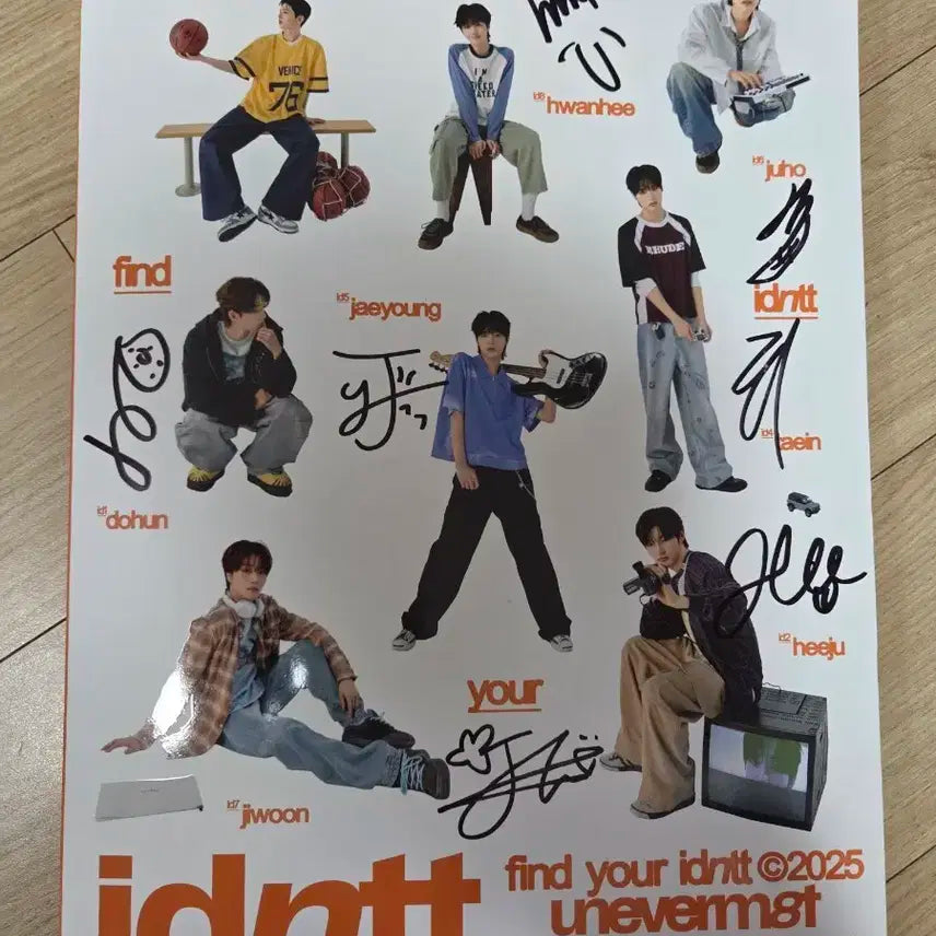아이덴티티 idntt unevermet 친필싸인 비매앨범