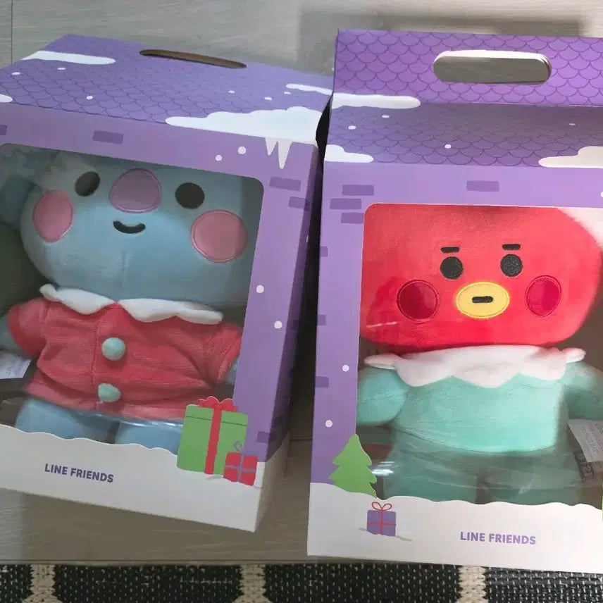 bt21 홀리데이 스탠딩 인형 타타,코야