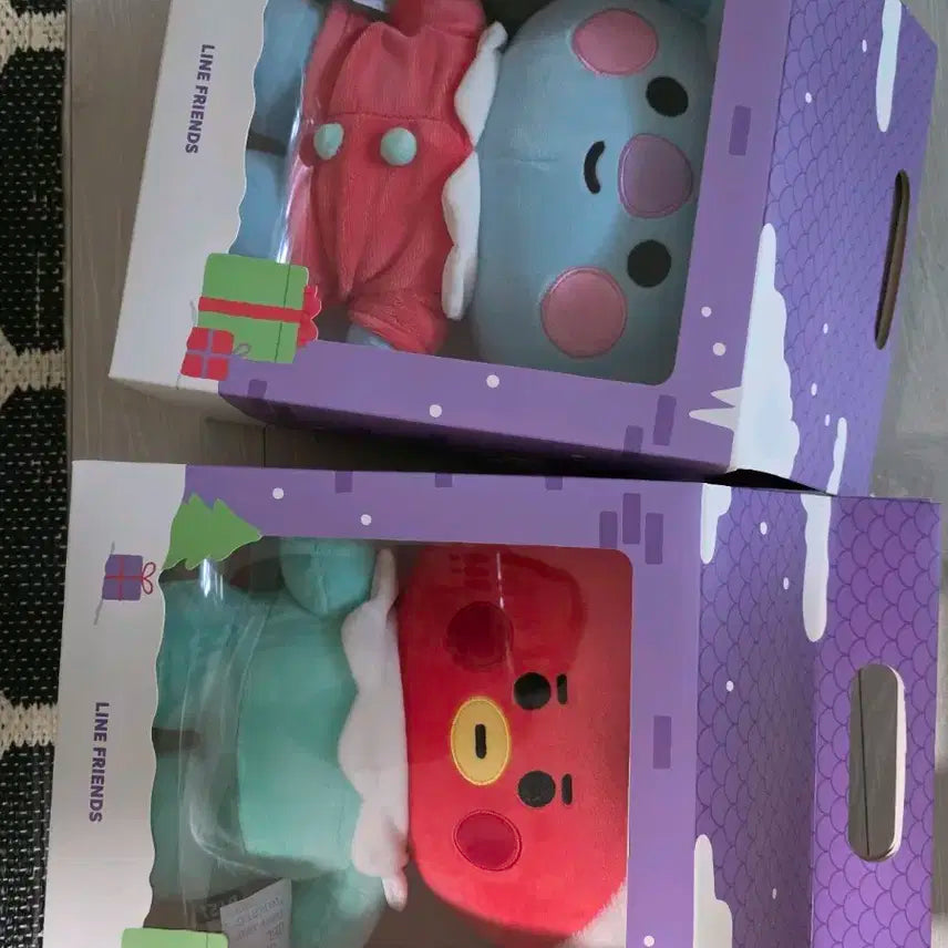 bt21 홀리데이 스탠딩 인형 타타,코야