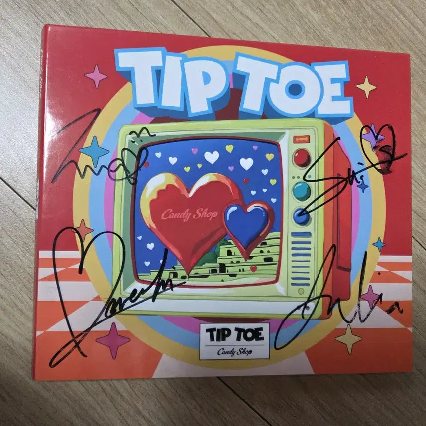 캔디샵 candyshop 팁토 친필싸인 비매앨범