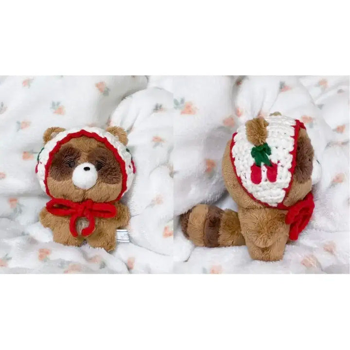 [10cm 인형옷]체리귀도리 뜨개인형옷 누이옷 10깅 귀도리 인형옷