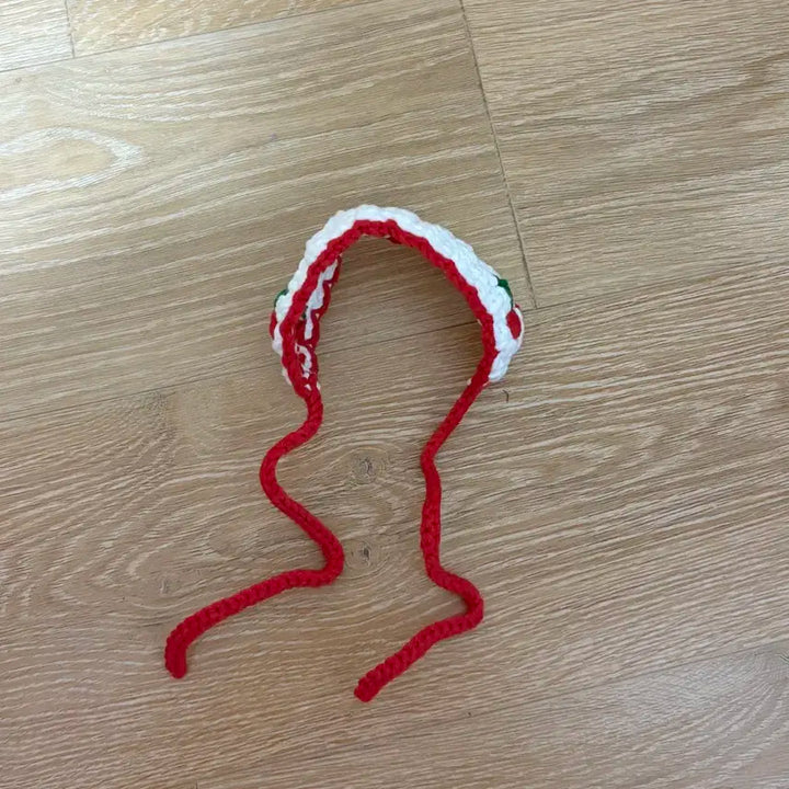 [10cm 인형옷]체리귀도리 뜨개인형옷 누이옷 10깅 귀도리 인형옷