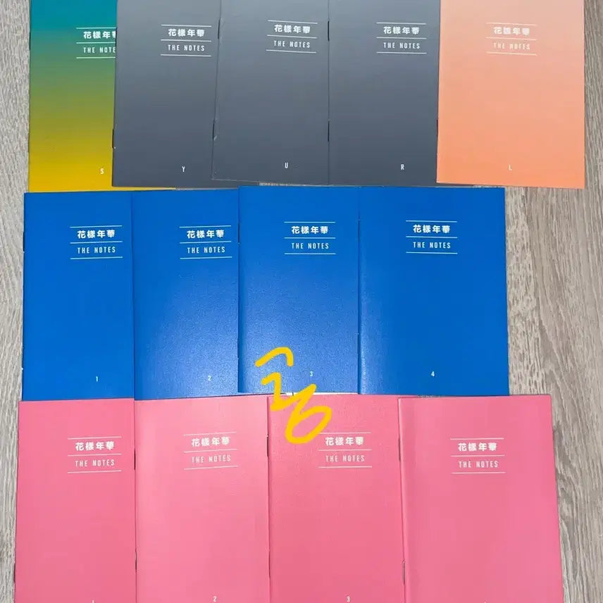 방탄소년단 화양연화 THE NOTES 더노트 세트 13개 포카미공포디비디