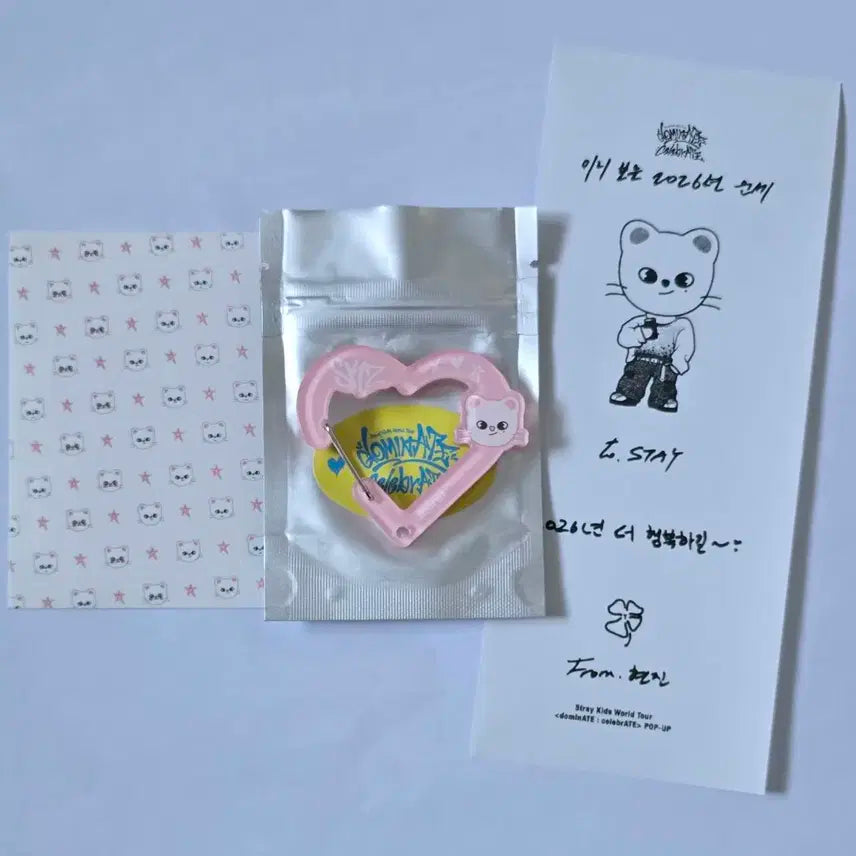 스트레이키즈 스키즈 팝업 지니렛 카라비너 카드 스티커