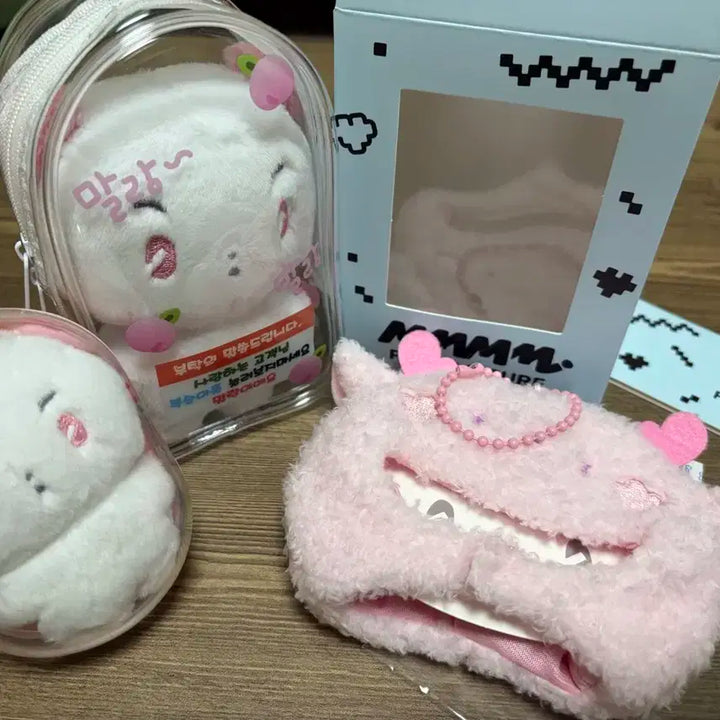 므메미무 미므 솜인형+파우치+키링+모자 세트