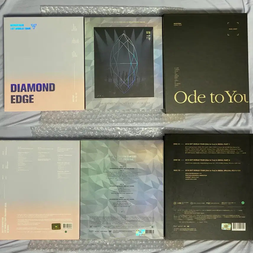 [일괄] 세븐틴 17~19년도 콘서트 DVD +빨간우체통 빨체통 엽서