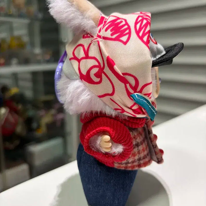 라부부 하이라이트 보라색 LUCK 정품 15-17cm 인형 (옷 포함)