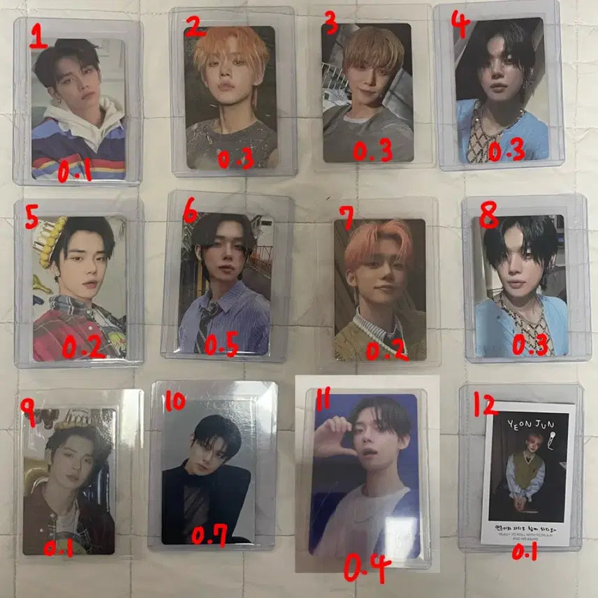 TXT 앨범,포카,롯데리아